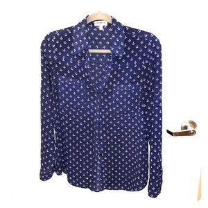 Express Portofino Shirt - Blue Anchor Print
